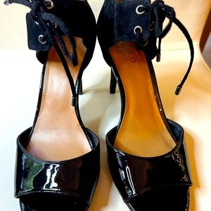 Franco Sarto stilettos for women size 9, new black shiny